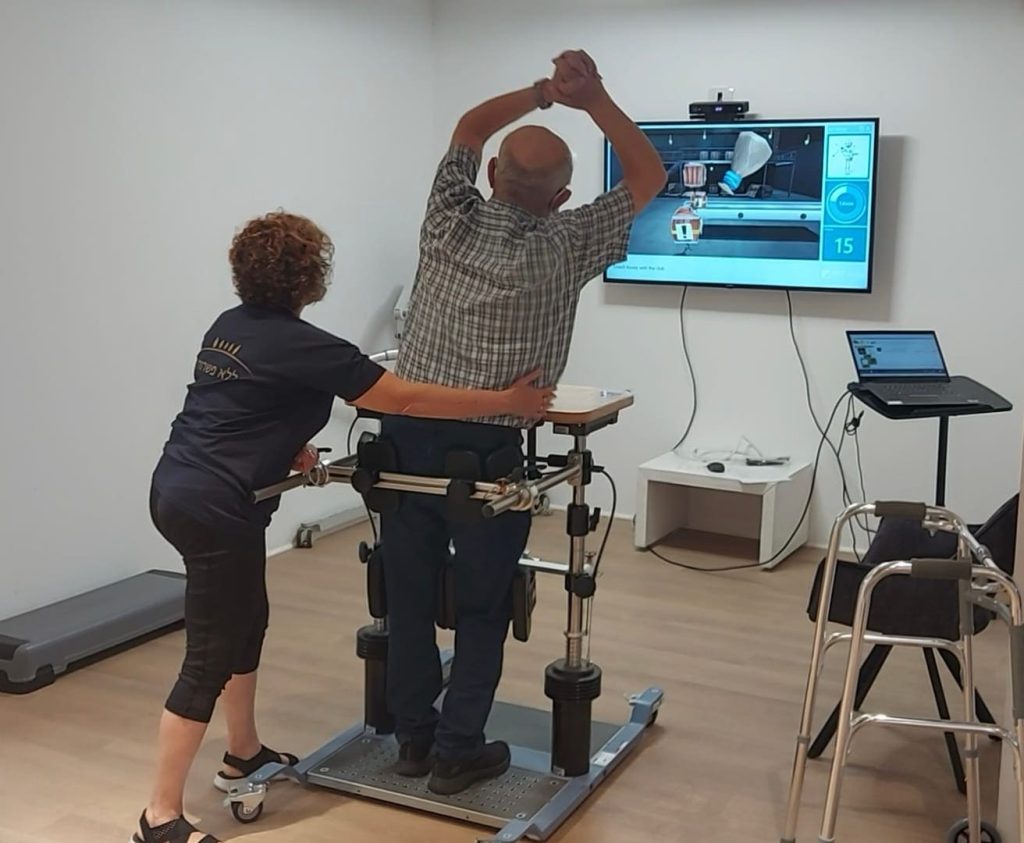 תרגול מול מערכת VAST.Rehab בתמונה הקיימת באתר