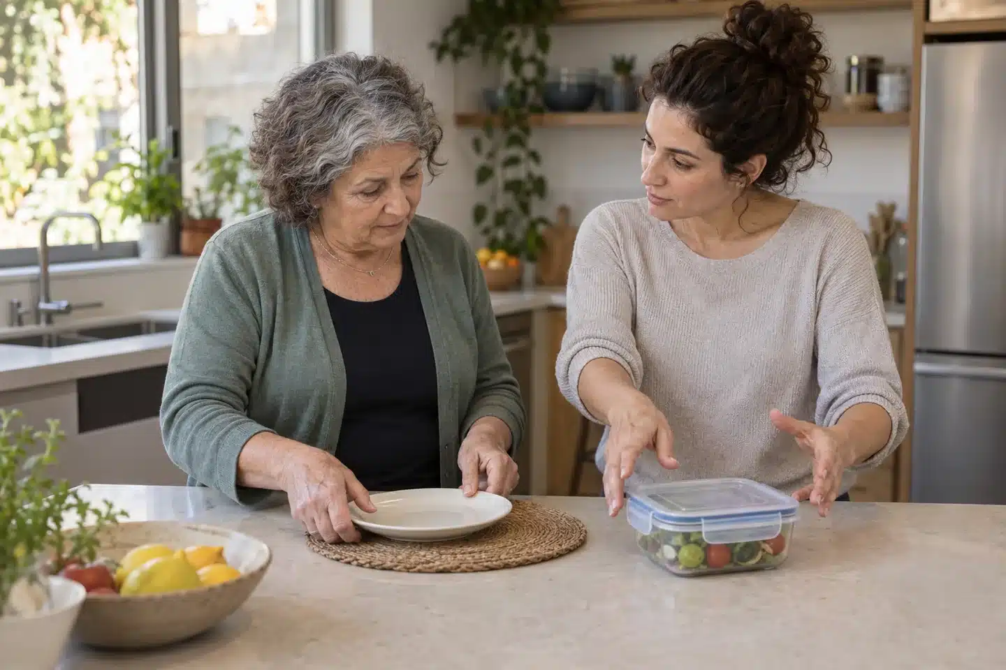 הדגמה של תכנון משימה במטבח עם מרפאה בעיסוק — המחשה — המחשת AI
