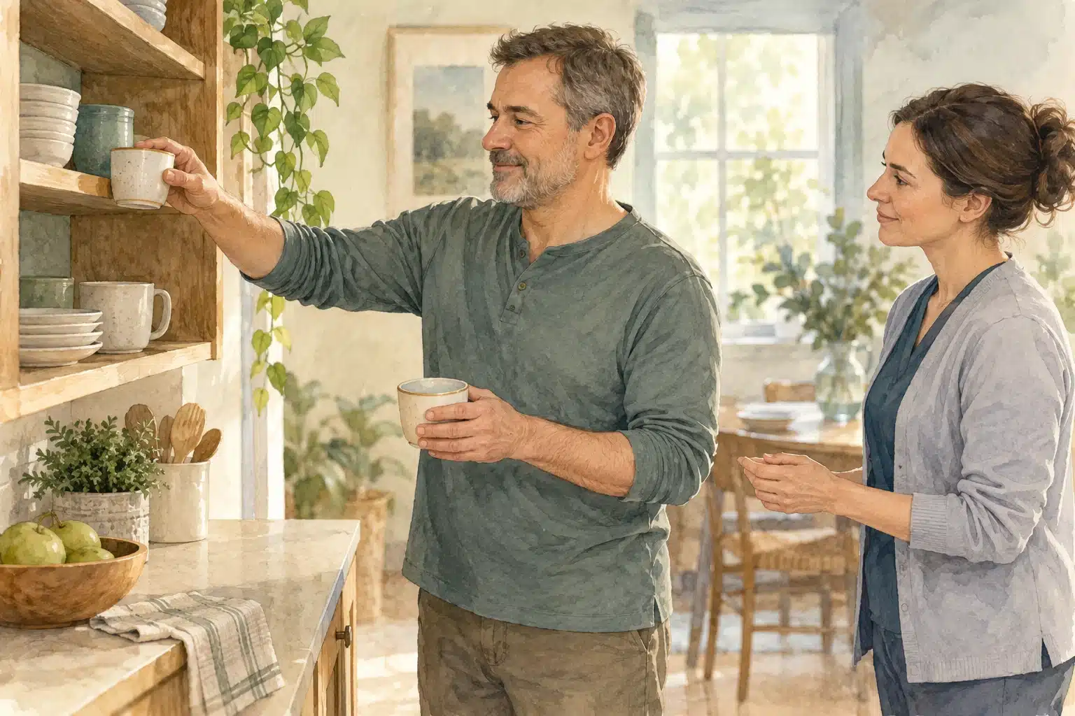 המחשת AI: עבודה על שימוש ביד במסגרת משימה במטבח